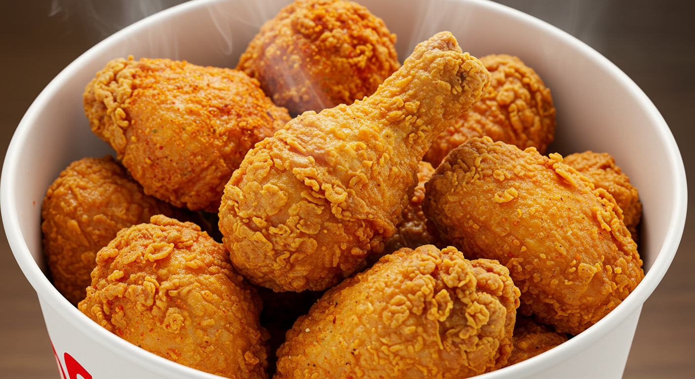 Buckets de poulets croustillants